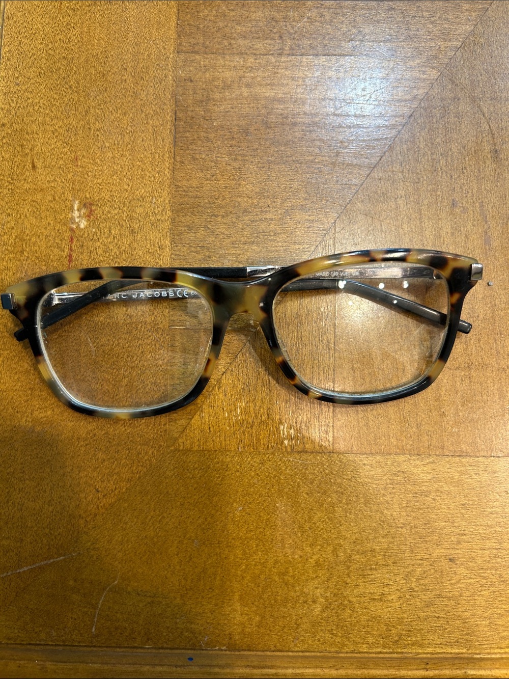 Marc Jacobs Men’s Tortoiseshell Square Glasses in Brown & Black -1.75 and -1.50